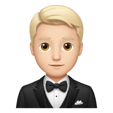 traje de gala primer plano hombre sticker