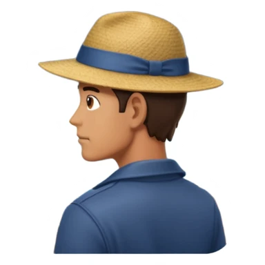 Mans op heuvel aan hetschrijven, terwijl overkant meer varen in midden van storm sticker