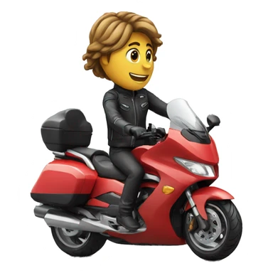 coeur sur un moto sticker
