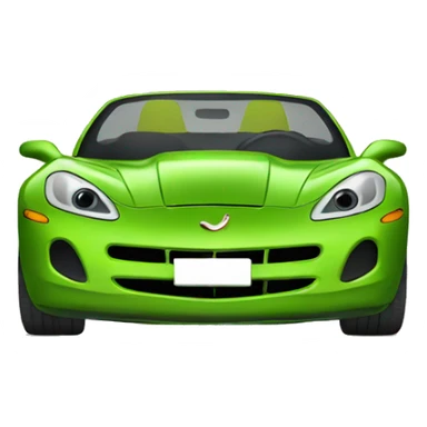 a frog in a corvette  sticker
