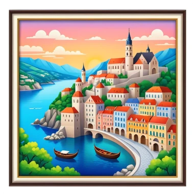 European Travel coffee table book  sticker
