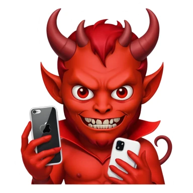 Diablito de iphone sticker