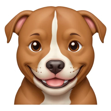 Pitbull smiling sticker