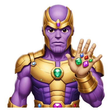 luva do poder manopla thanos vingadores sticker