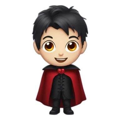 cute little boy Vampire sticker