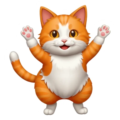 Cat dancing  sticker