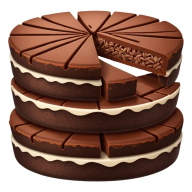 chocolate rice cake slices sticker