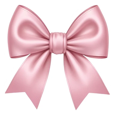 light pink ribbon bow sticker
