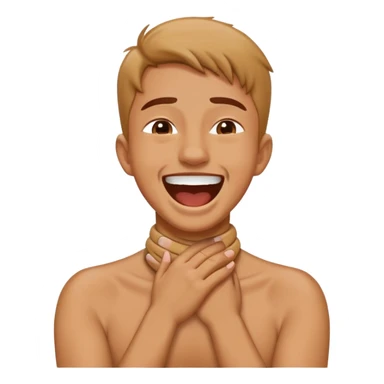 guys hands on neck choking laughing sticker