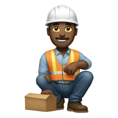 hard worker sticker