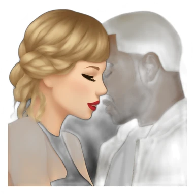 taylor swift and kanye west making out sticker