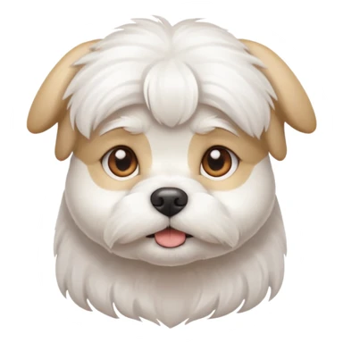 smille white Maltese sticker
