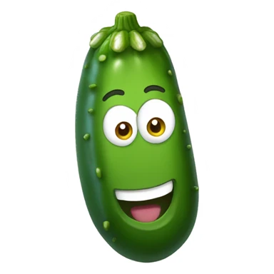 smiling pickle sticker