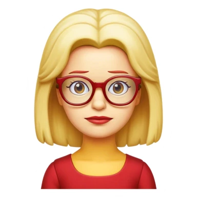 Lisa Simpson with glasses sticker