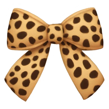 Cheetah bow sticker