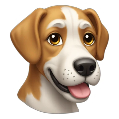 Un chien qui baille sticker