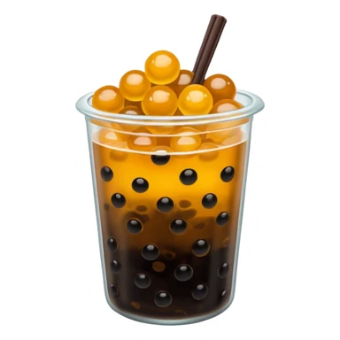 Pile of boba sticker