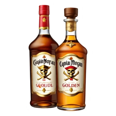 Bouteille de Captain Morgan sticker