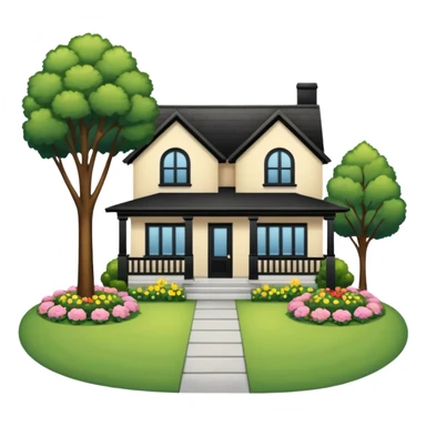 front yard house with no flowers garden and parking lot sticker