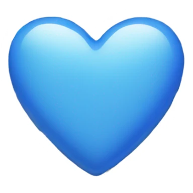 Blue heart and white flowers sticker