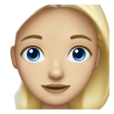 Pretty blonde with blue eyes and freckles sticker