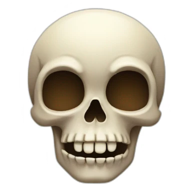 A skull that’s winking sticker