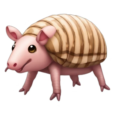 Chequered pig armadillo cow centipede insect sticker