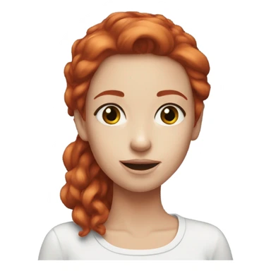 red hair girl iqos sticker
