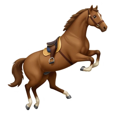 Horse jumping sticker