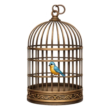 Birds cage sticker