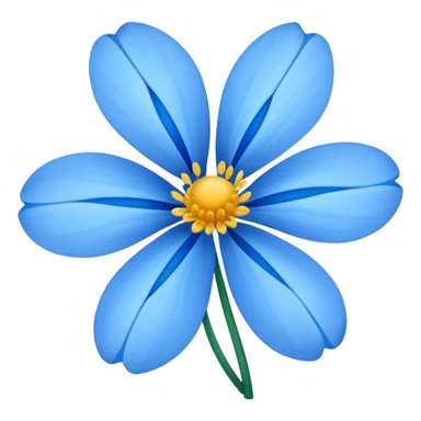 blue flower emoji sticker