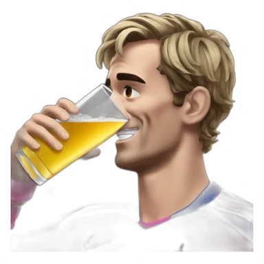 Griezmann drinking mate sticker