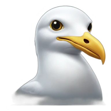 realistic gull sticker