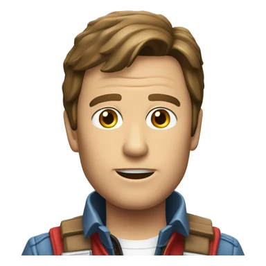 marty mcfly close plan sticker