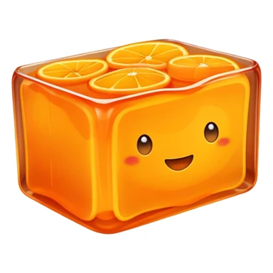 orange jello slice sticker
