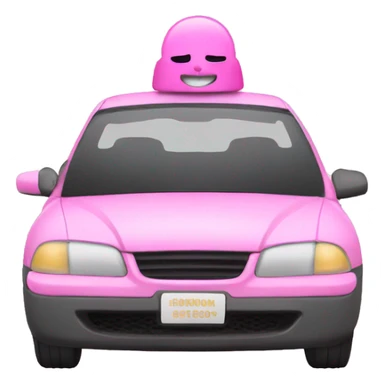 Pink copcar sticker