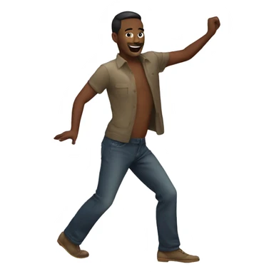 Dancing gay man sticker