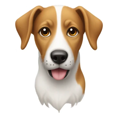 Dog in a cicle sticker