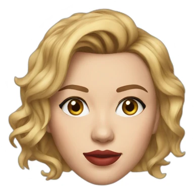realistic scarlett johansson sticker