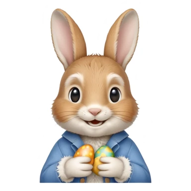 Peter rabbit happy Easter  sticker