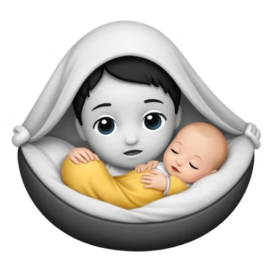 Newborn B&W sticker
