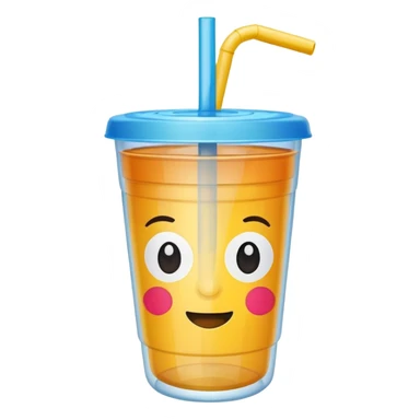 make a cute straw cup sticker