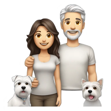 a-family-consisting-of-1-white-man-with-dark-brown-hair,-1-white-woman-with-gray-purple-hair-and-a-happy-west-highland-white-terrier sticker
