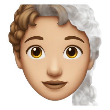 brown-haired nose piercing sticker