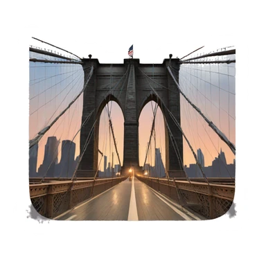 Brooklyn bridge sticker