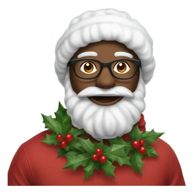 Realistic cristmas wreat with Cotton sticker