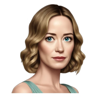 Emily blunt serious oscars sticker