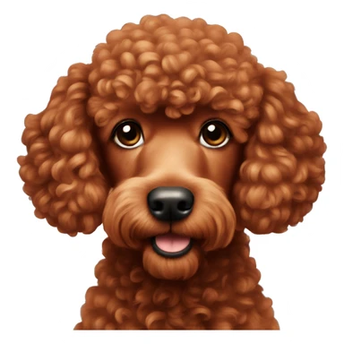red poodle sticker