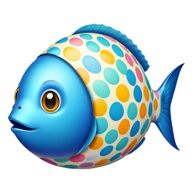 Fish Easter style sticker