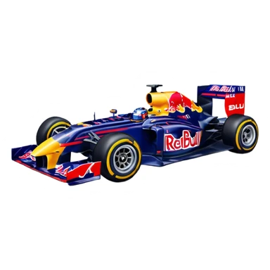 Red bull f1 car driving emote sticker